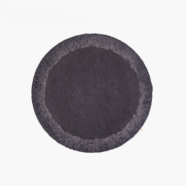 Round Feather Raven Rug by Ellinor Eliasson for Kasthall, 2021