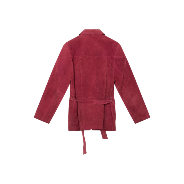 Vintage Red Suede Jacket