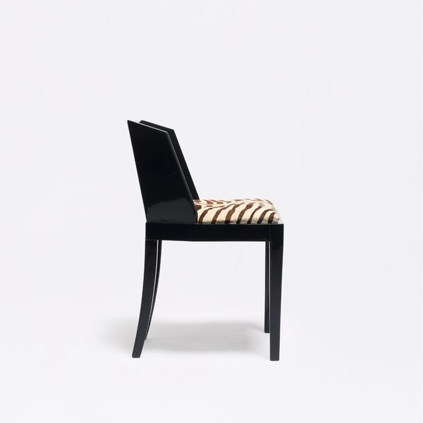 Black Lacquered Chairs by Jean Dunand, 1920s