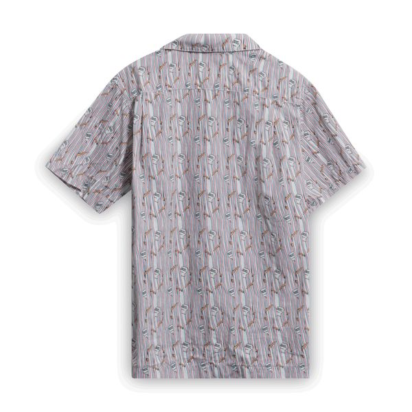 Brain Dead Printed Short Sleeve Button-Up Shirt