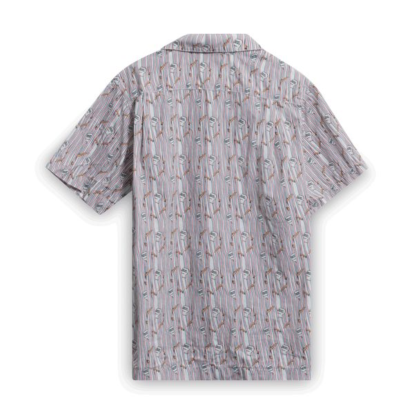 Brain Dead Printed Short Sleeve Button-Up Shirt 