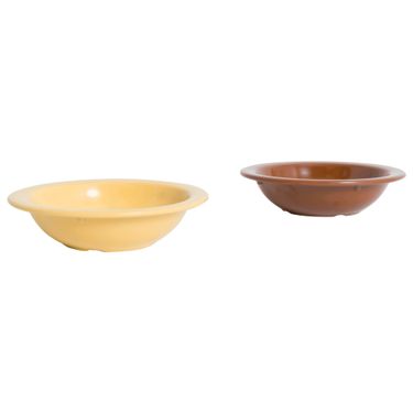 Cereal & Such Cereal Bowls (Brown and Yellow)