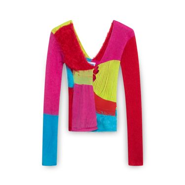 Noush Color Block Knit Cut Out Sweater