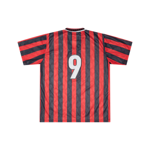 Vintage Navy and Red Striped Soccer Jersey