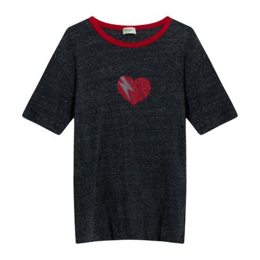 Saint Laurent Grey Heartbreak T-Shirt 