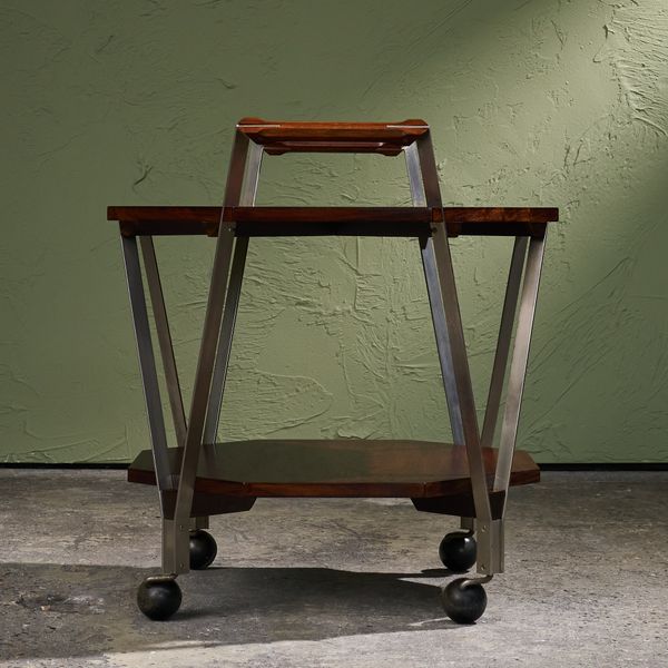 Octagonal Trolley Model 1101 by Ico Parisi for Stildomus, Italy 