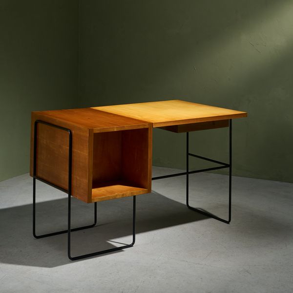 Duo-Tone Writing Desk by Taichiro Nakai for La Permanente Mobili Cantù, Italy, 1955