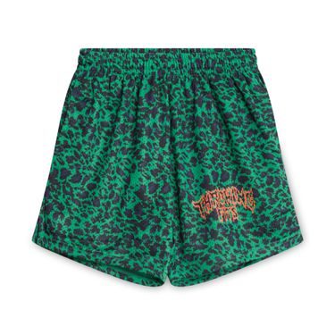 Throwing Fits Green Leopard Mesh Shorts