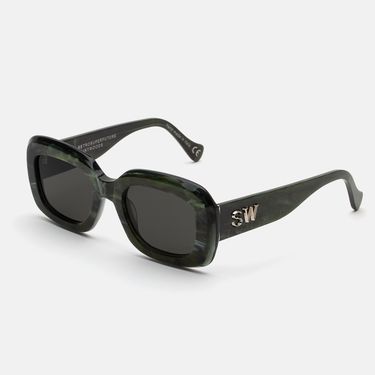 Emerald 'SW' Sunglasses by Saintwoods/RetroSuperFuture