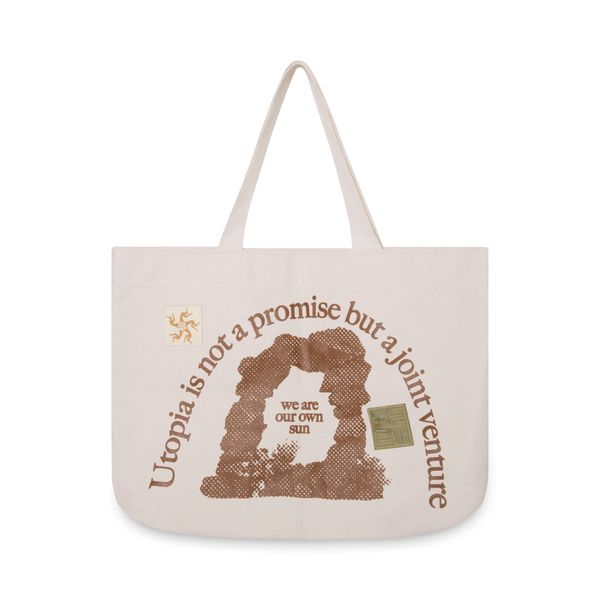 Behold! Natural With Labels Tote