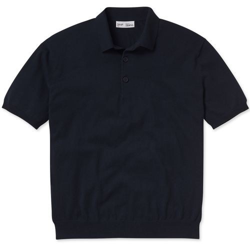 Entireworld Organic Cotton Short Sleeve Polo - Dark Navy