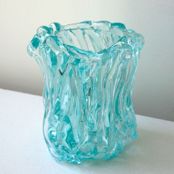 B157 Recycled Glass Medium Vase in Clear