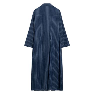 Pomelo Pinstriped Striped Maxi Dress