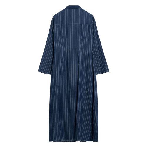 Pomelo Pinstriped Striped Maxi Dress