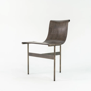 Faux Crocodile Leather TG-10 Sling Dining Chair by Gratz Industries, 2021