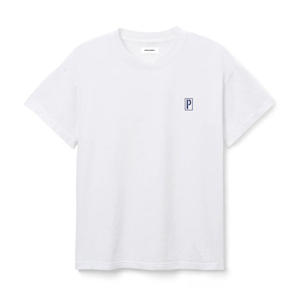 White Stencil P Tee