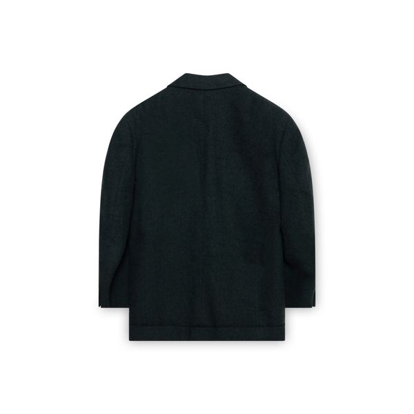 Comme Des Garcons Dark Green Wool Blazer