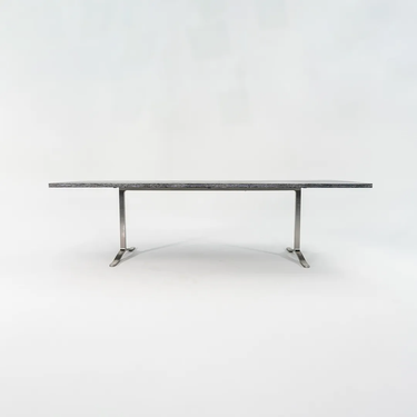 Black Cerused Oak Dining Table by Nicos Zographos for Gratz Industries, 2021