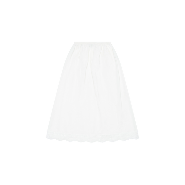 Vintage Christian Dior White Slip Skirt