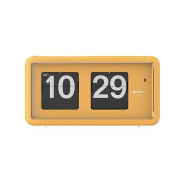 TWEMCO Yellow Classic Table Flip Clock QT-30