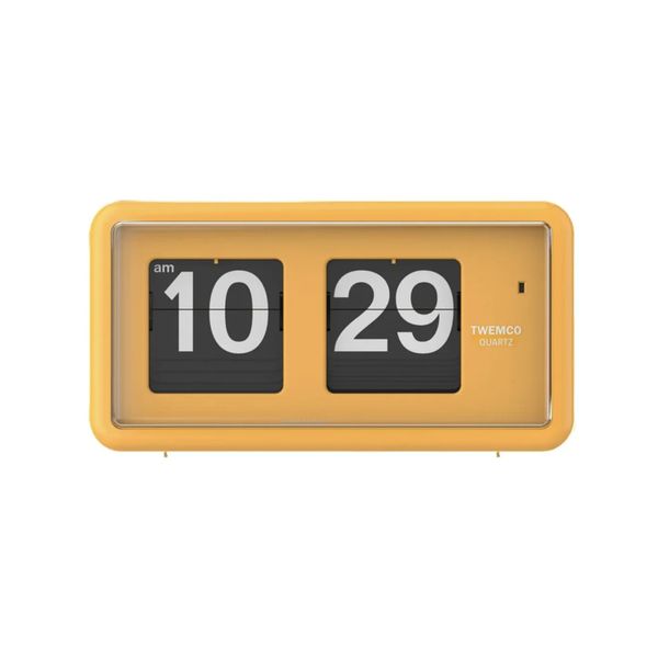 TWEMCO Yellow Classic Table Flip Clock QT-30