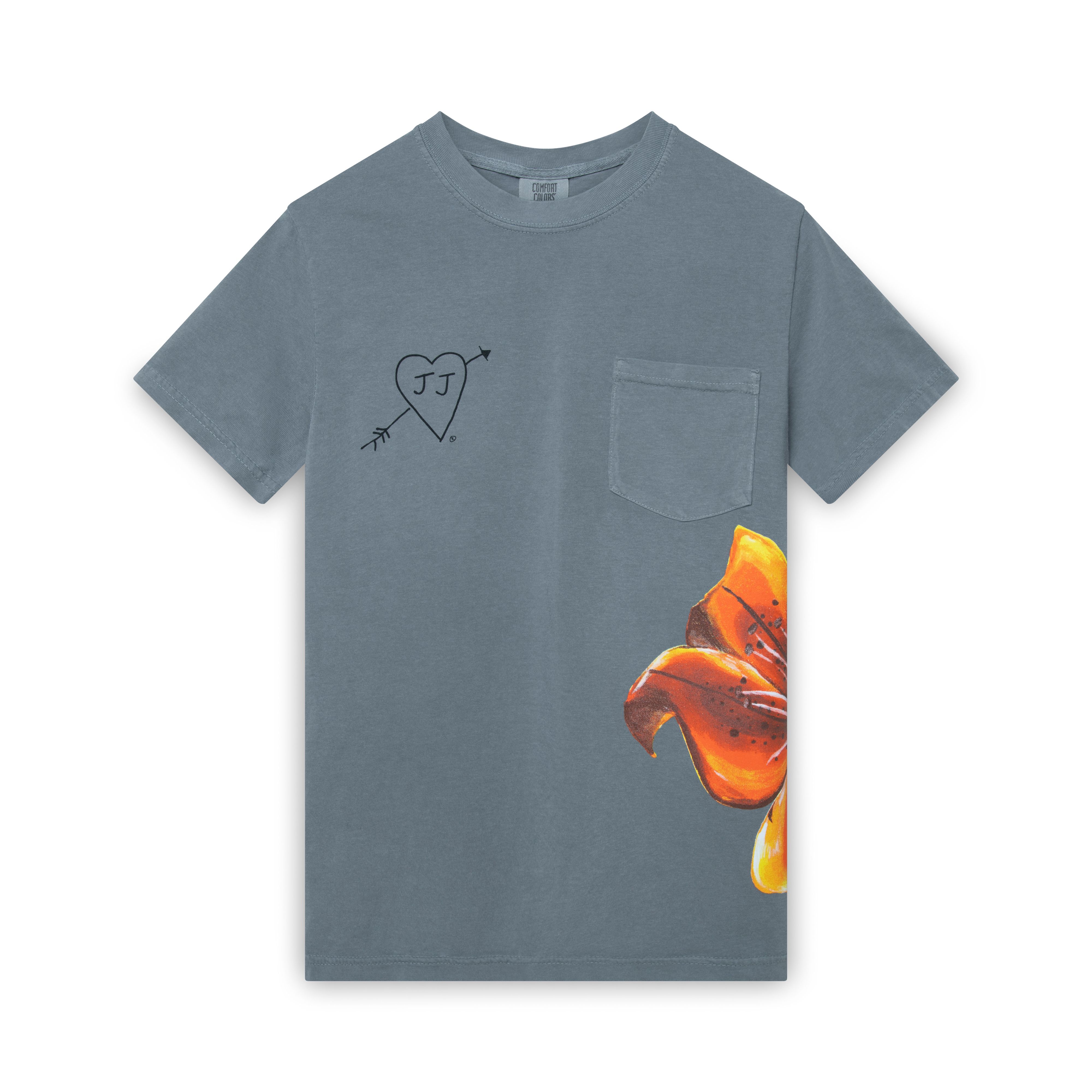 Tiger Lily Pocket T-Shirt by Juliet Johnstone | Basic.Space