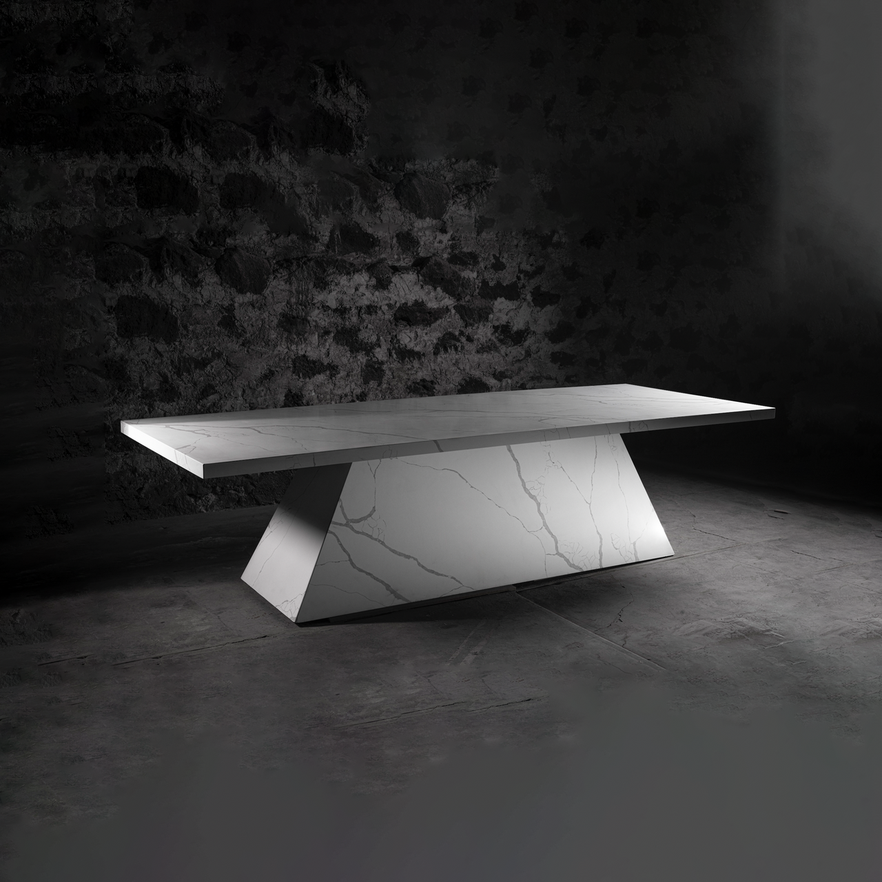 Brutal Stone Dining Table by No Age Studio | Basic.Space