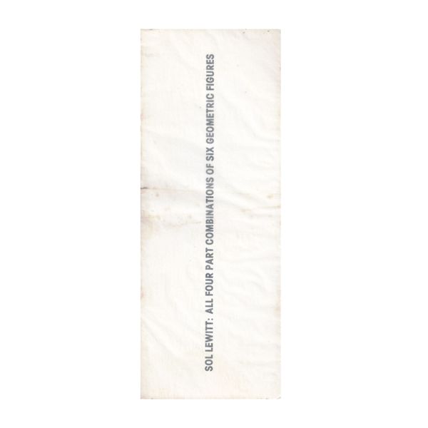 Sol Lewitt: All Four Part Combinations of Six Geometric Figures