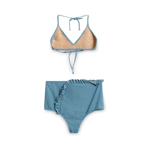 Made By Dawn Women's Blue Arrow Bikini Set