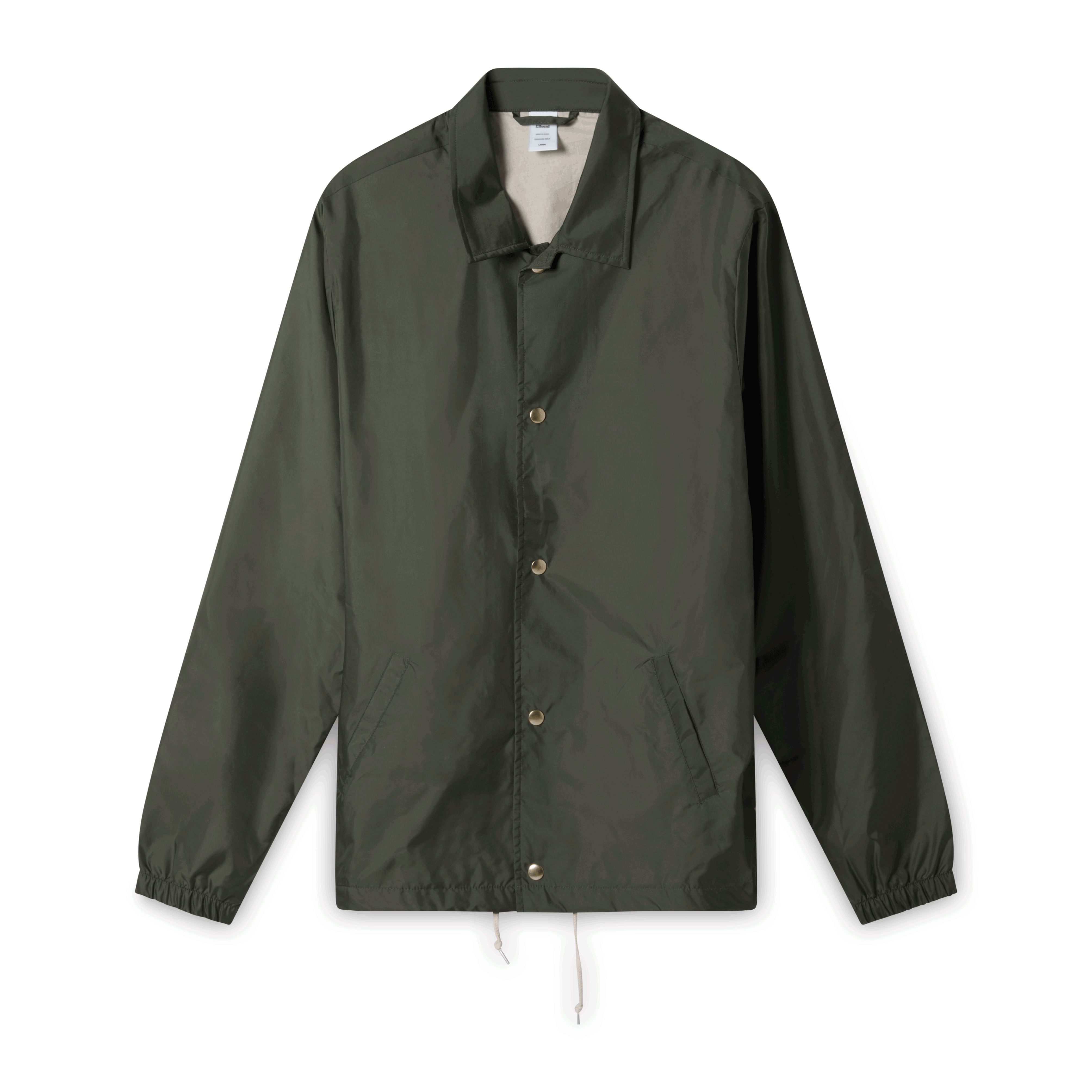 JJJJound Olive Coach Jacket by Justine Agana | Basic.Space