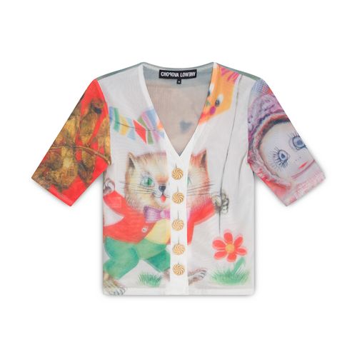 Chopova Lowena Cartoon Mesh Cardigan