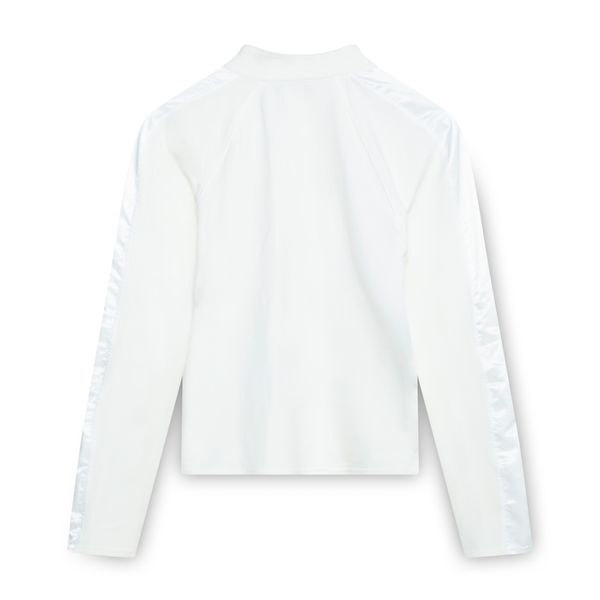 Max Studio White Zip Up