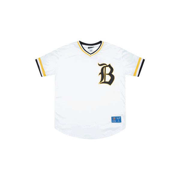 Ebbets Field Flannels White Beeville Blazers Jersey