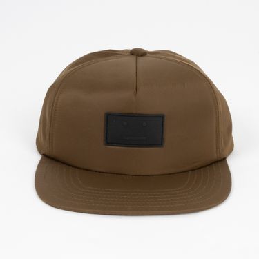 Acne Studios Covia Face Patch Snapback in Olive