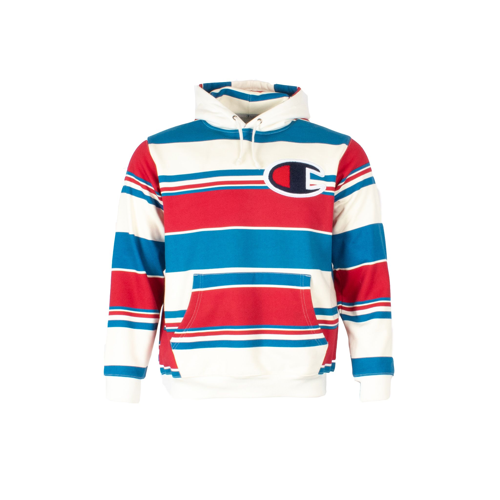 Supreme x Champion Striped Hoodie by Cully Smoller Basic.Space