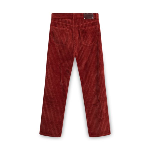 Vintage Dries Van Noten Burnt Orange Indented Cotton Pants