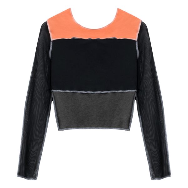 JJVintage Reworked NikeSB Long Sleeve in Black/Orange/Grey