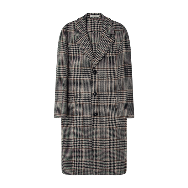 Massimo Alba Wool Houndstooth Overcoat