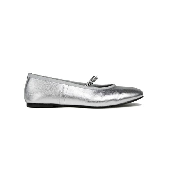 Juliette Chain in Silver Calfskin Nappa