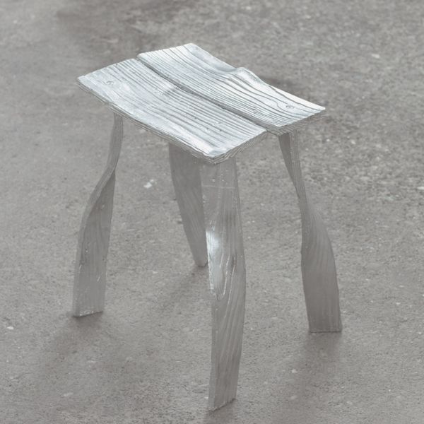 Illusion Silver Stool, 2022