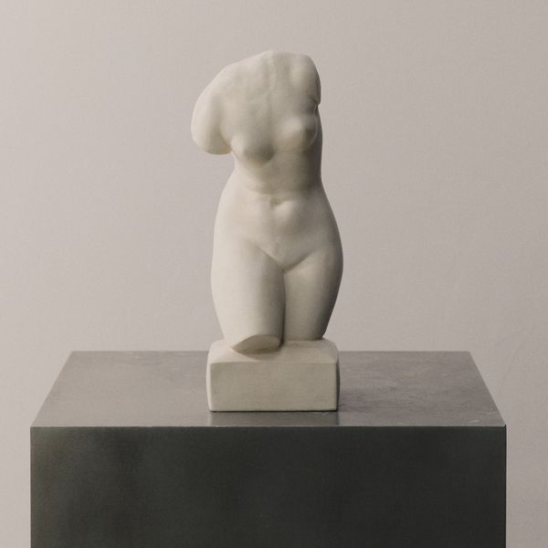 White Plaster Neoclassical Venus Torso