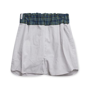 Patterned Elastic Waist Shorts