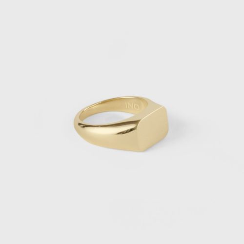 Cushion Signet Ring - 14K Solid Gold
