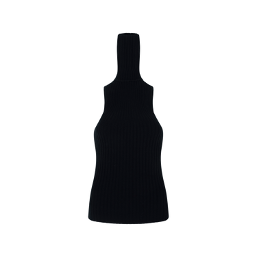 giu giu Black Turtleneck Knit Tank