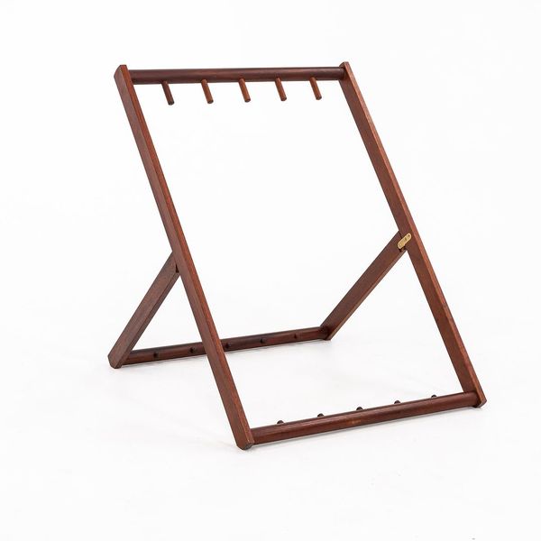 Mahogany Oil Stand by Mogens Koch & Carl Hansen for Folding Chairs, 2021