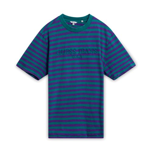 ASAP Rocky x Guess Jeans Purple/Green Striped T-Shirt