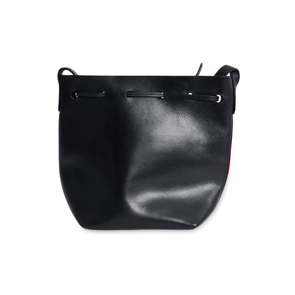 Mansur Gavriel Vegetable Tanned Calfskin Black Flamma Bucket Bag