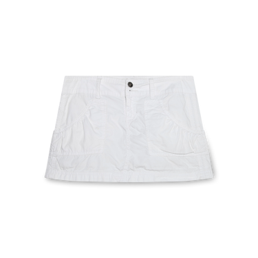 Vintage Y2K White Cargo Mini Skirt
