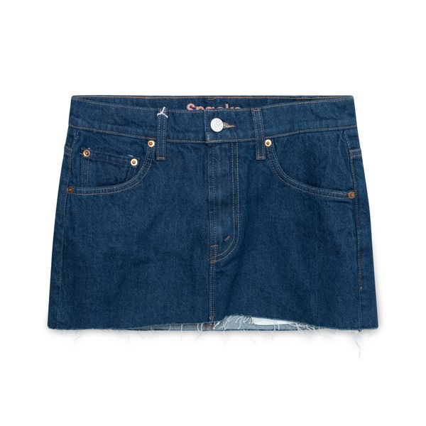 Snacks Denim Mini Skirt