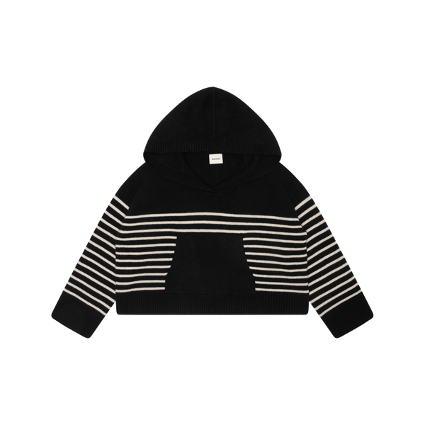 Khaite Cruz Striped Cashmere Hoodie